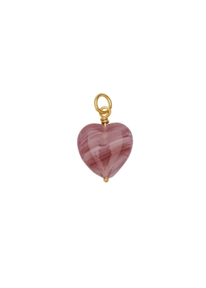 French grande heart pendant Boysenberry Pico 